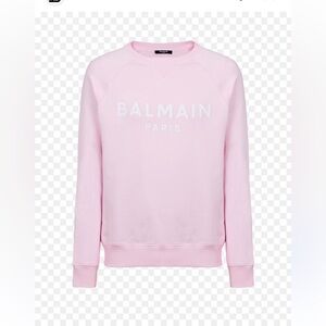 BALMAIN PARIS Light pink sweatshirt